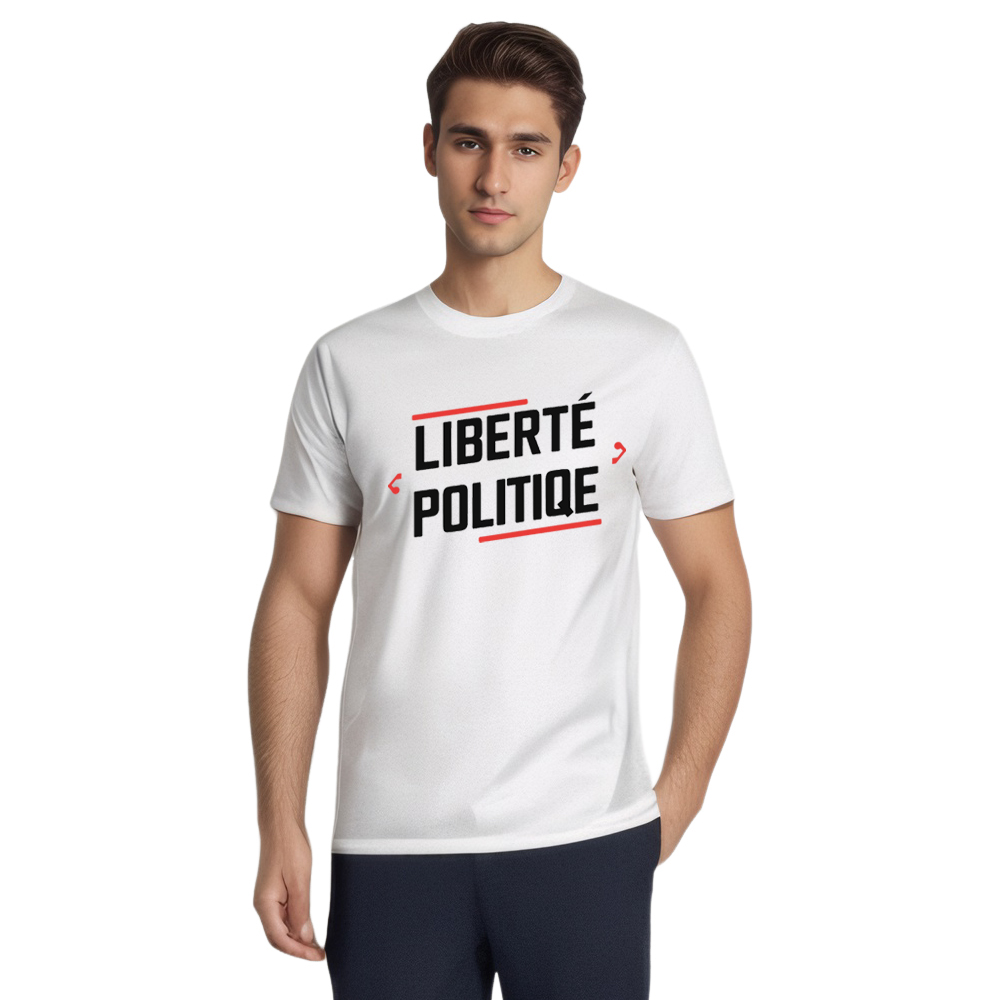 T-shirt Texte 'Liberté Politique' Costume Ver.2