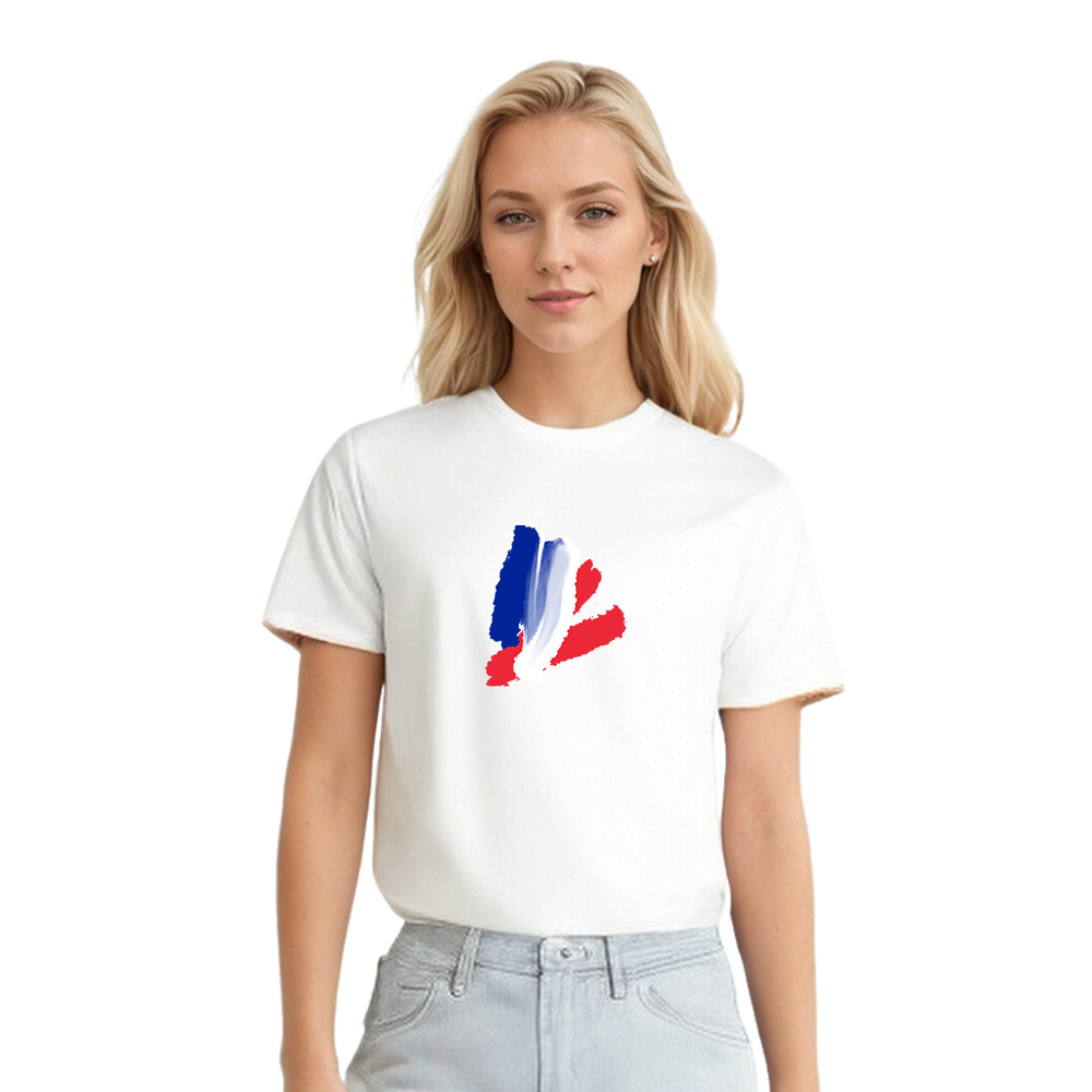 France Couleurs Bleu, Blanc et Rouge T-shirt Ver.2
