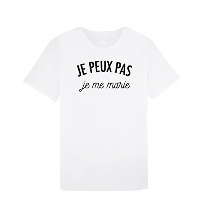 T-shirt Femme 'Je peux pas je me marie' Costume