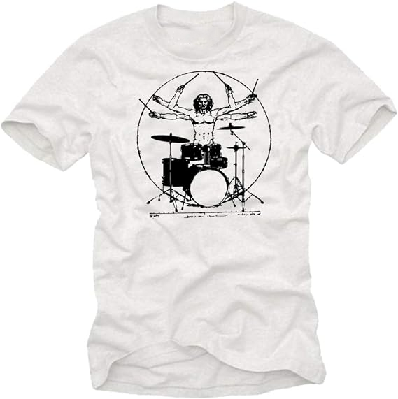 T-shirt Homme Drummer Cadeau Homme Original