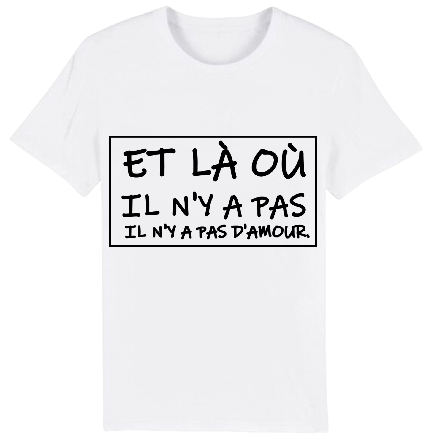 T-shirt Texte de Film ‘Et là où il n'y a pas confiance, il n'y a pas d'amour' Costume