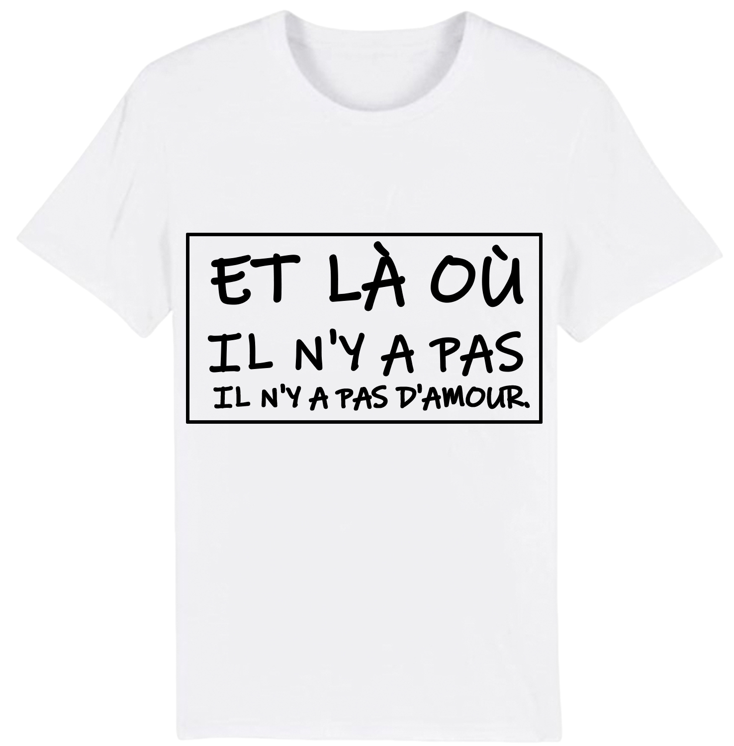 T-shirt Texte de Film ‘Et là où il n'y a pas confiance, il n'y a pas d'amour' Costume