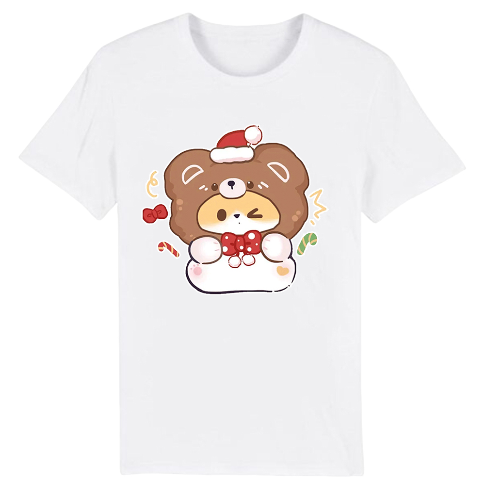 T-shirt Mignons Animaux pour Noël 