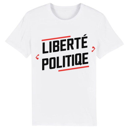 T-shirt Texte 'Liberté Politique' Costume Ver.2