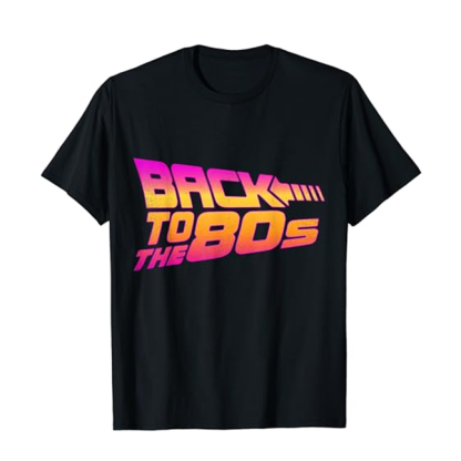 T-shirt Adulte Années 80 Costume Rétro Fancy Dress Costume