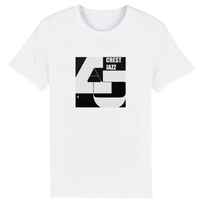 T-shirt Blanc et Noir 'Crest Jazz' Costume Ver.A