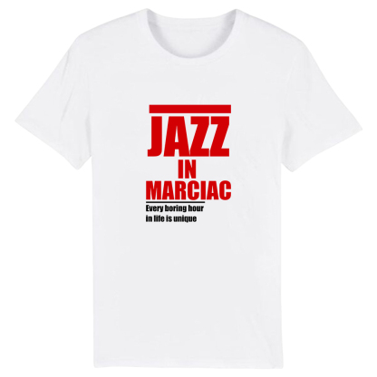 T-shirt Blanc et Noir 'Jazz in Marciac' Costume Ver.2