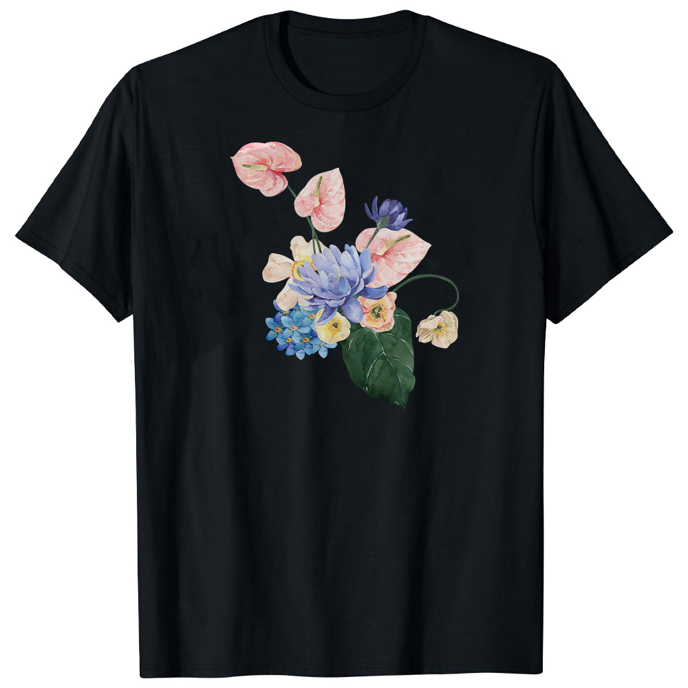T-shirt Plan d'Ensemble de Fleurs