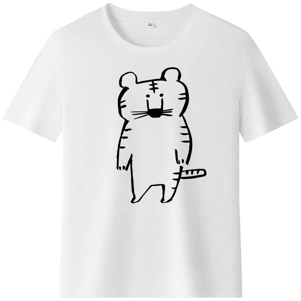 T-shirt Animal Lignes Simples - Tigre