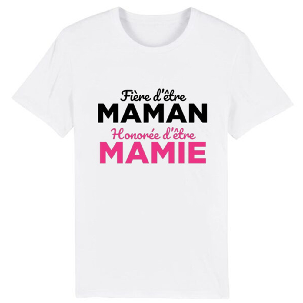 T-shirt Adulte 'FIère d'être Manan Honorée d'être Mamie' Costume