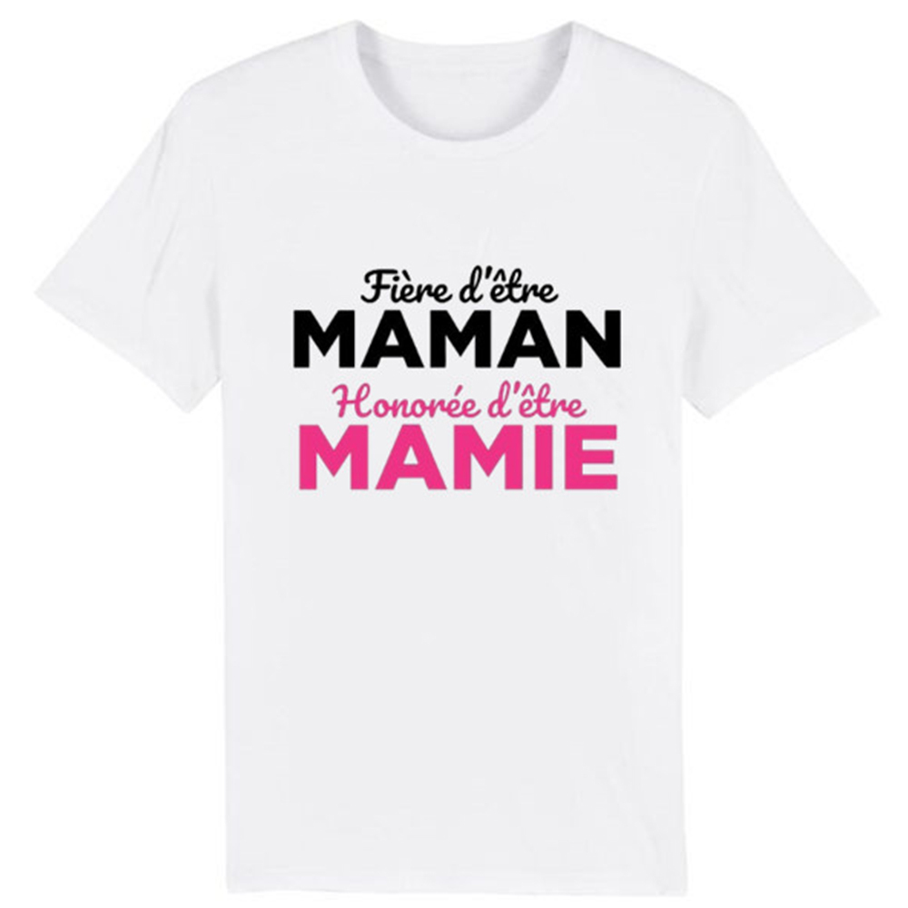 T-shirt Adulte 'FIère d'être Manan Honorée d'être Mamie' Costume