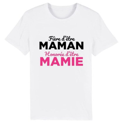 T-shirt Adulte 'FIère d'être Manan Honorée d'être Mamie' Costume