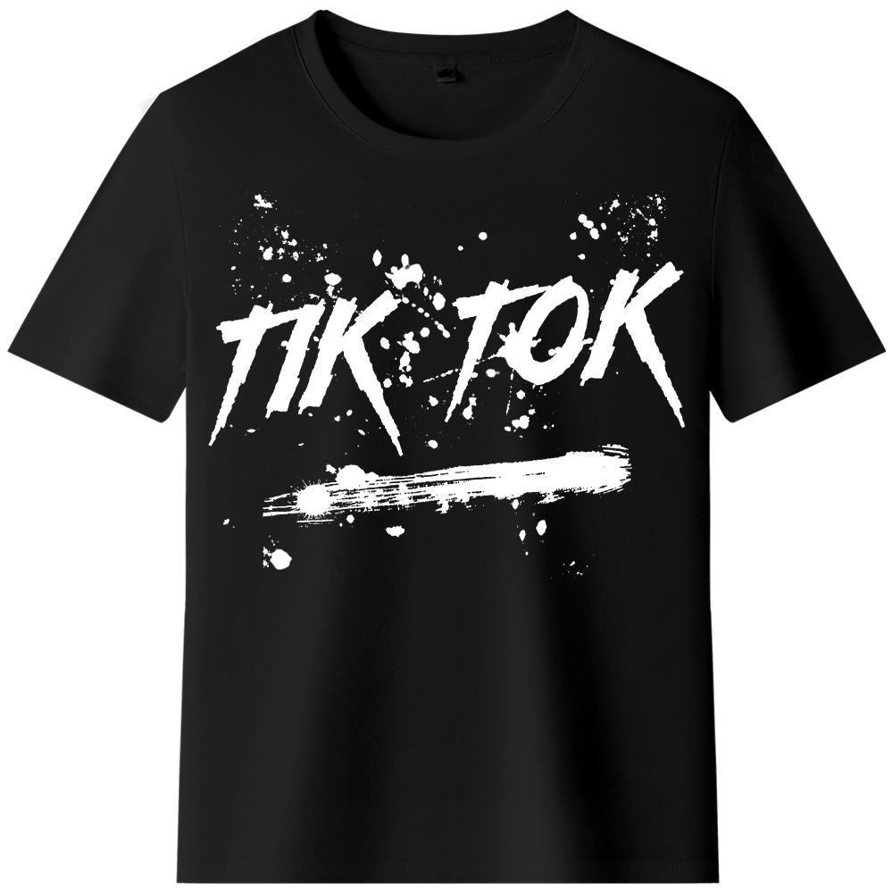 T-shirt Texte 'Tik Tok' Ver.4