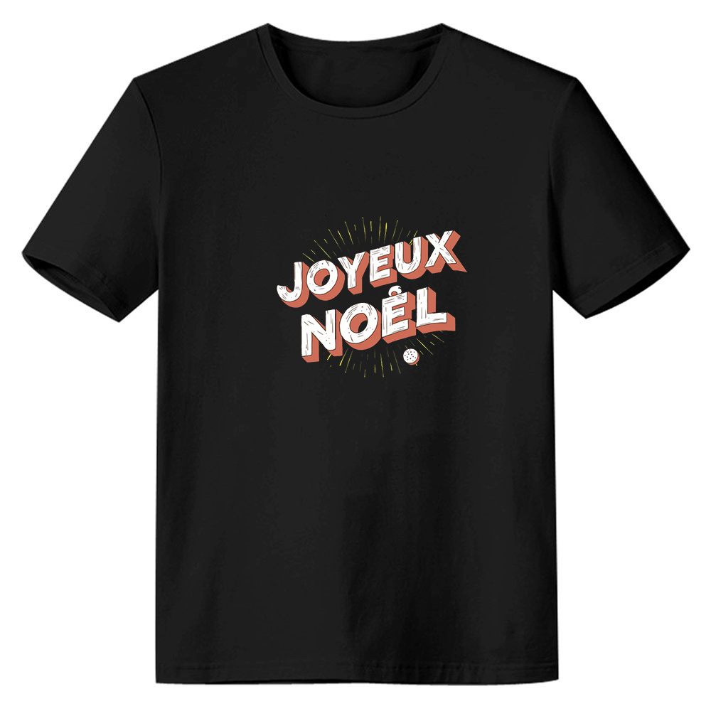 T-shirt Texte 'Joyeux Noël' Pour Noël Ver.7