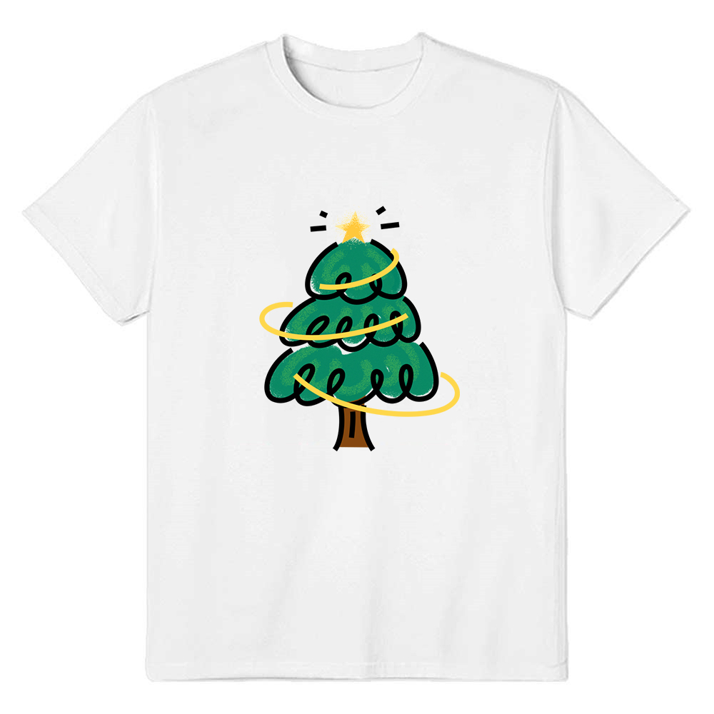T-shirt Arbre de Noël en Carton Pour Noël