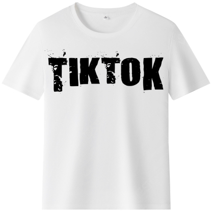T-shirt Texte 'Tik Tok' Ver.5