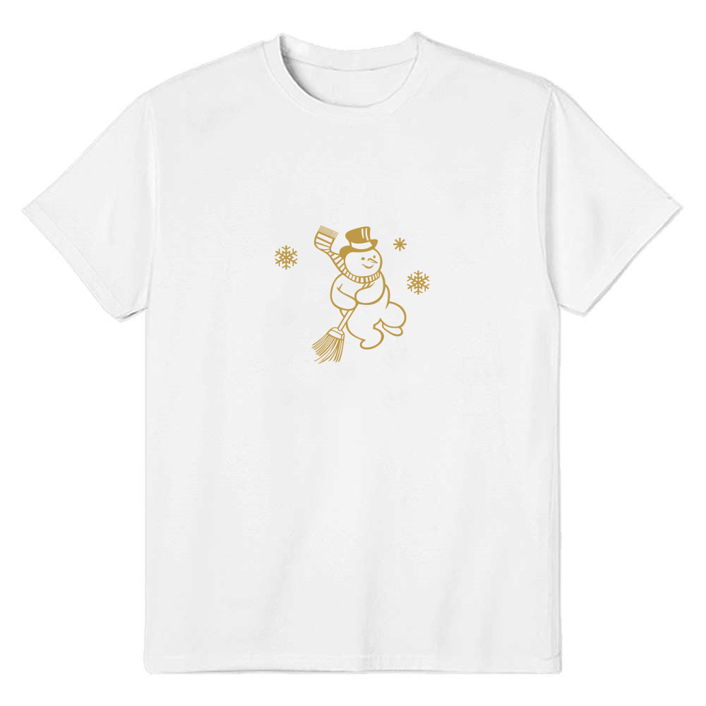 T-shirt Bonhomme de Neige de Noël Pour Noël 