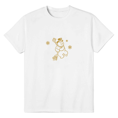 T-shirt Bonhomme de Neige de Noël Pour Noël 