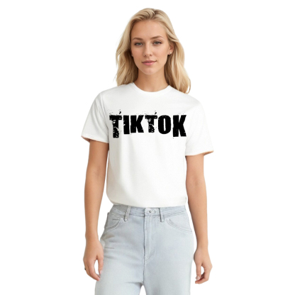 T-shirt Texte 'Tik Tok' Ver.5