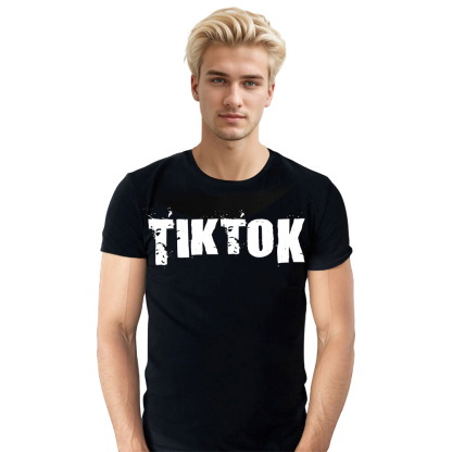 T-shirt Texte 'Tik Tok' Ver.5