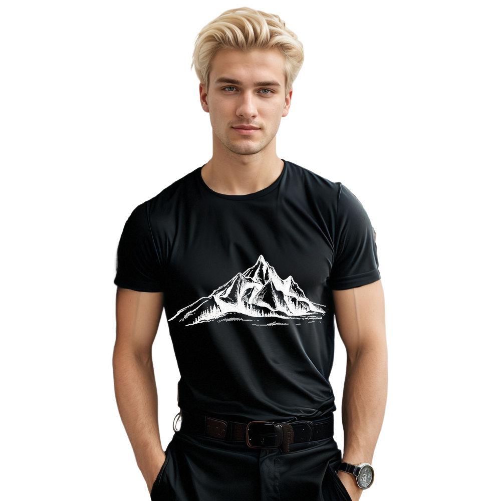 T-shirt Adulte Naturellement Montagne Costume Ver.G