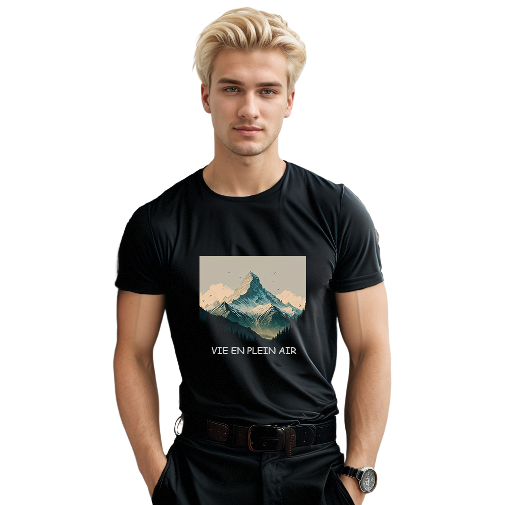 T-shirt Adulte Naturellement 'Vie en Plein Air' Costume