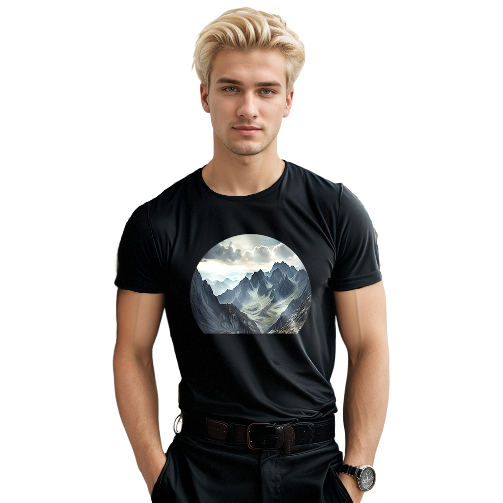 T-shirt Adulte Naturellement Montagne Costume Ver.D
