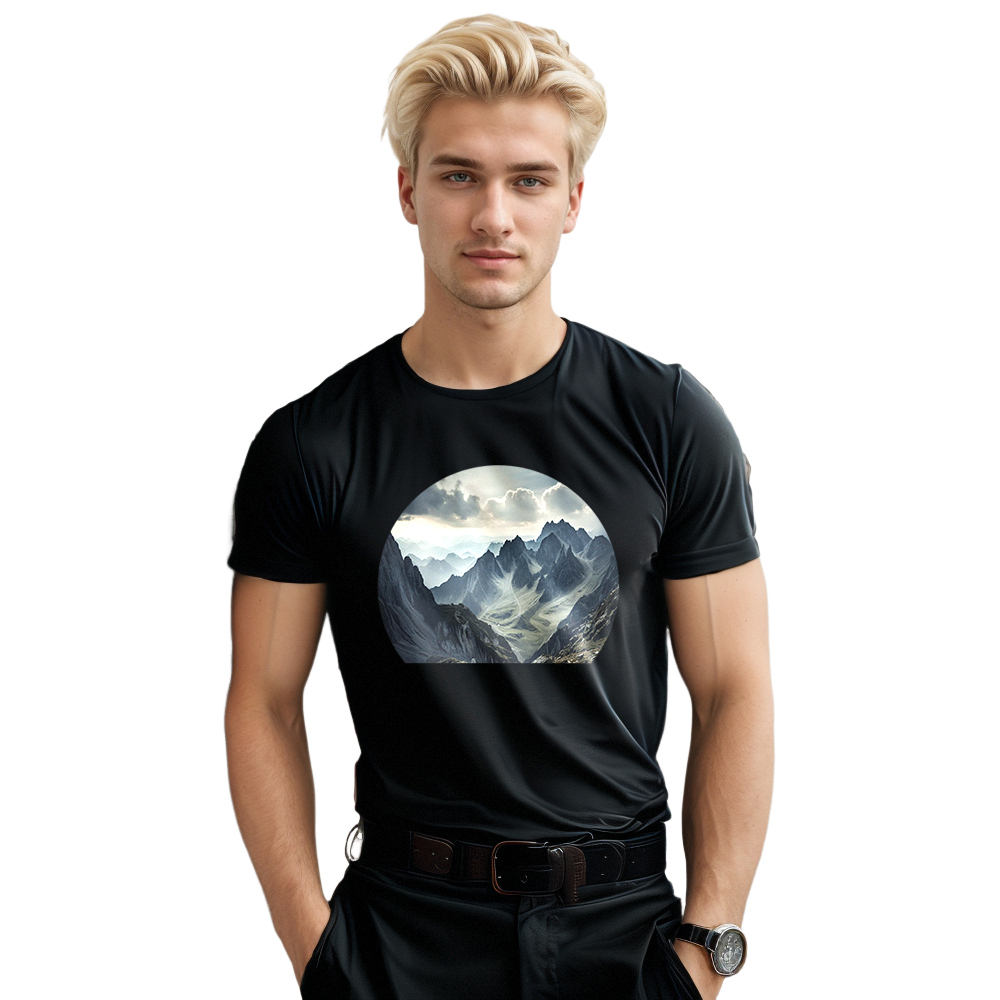 T-shirt Adulte Naturellement Montagne Costume Ver.D