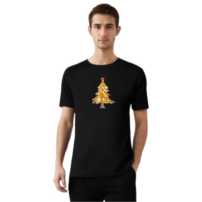 T-shirt Sapin de Noël Jaune Pour Noël