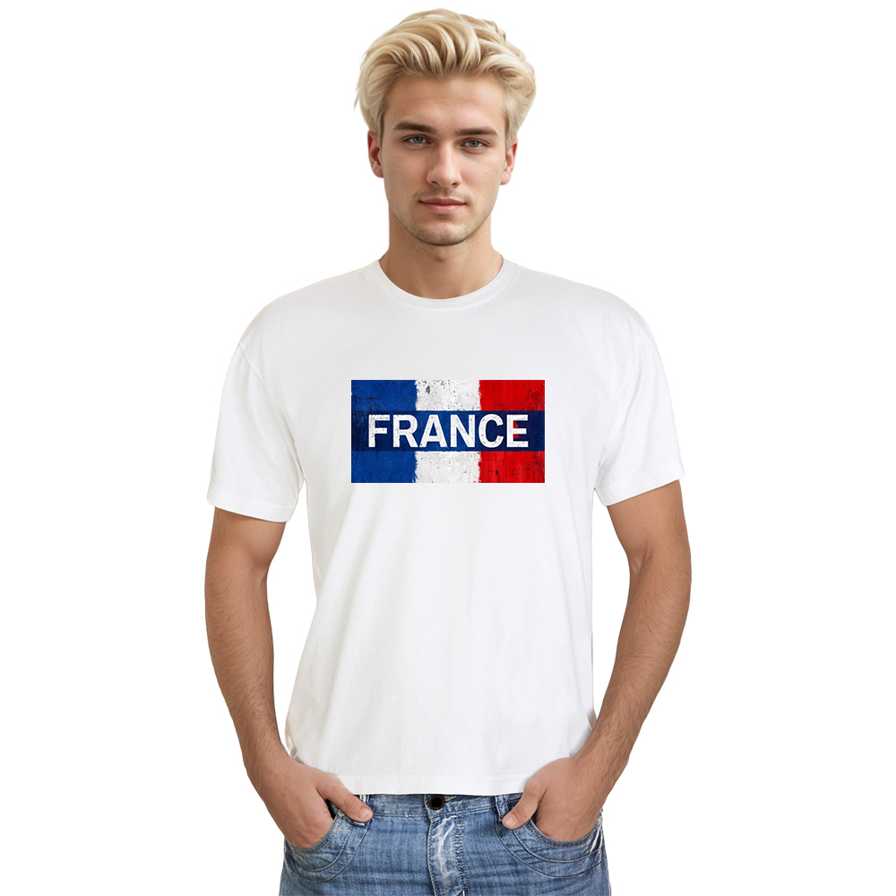 Adulte France Drapeau Français T-shirt