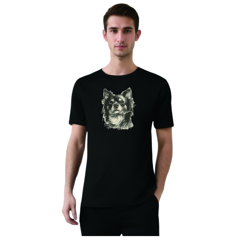 Animal Esquisse d'un Chiot Mignon T-shirt Ver.C