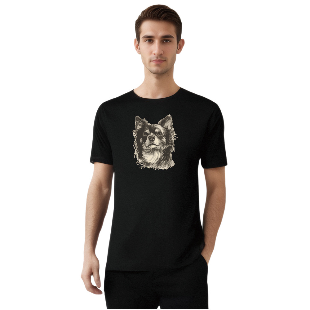 Animal Esquisse d'un Chiot Mignon T-shirt Ver.C