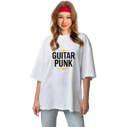 T-shirt Texte 'Guitar Punk' Costume Ver.C