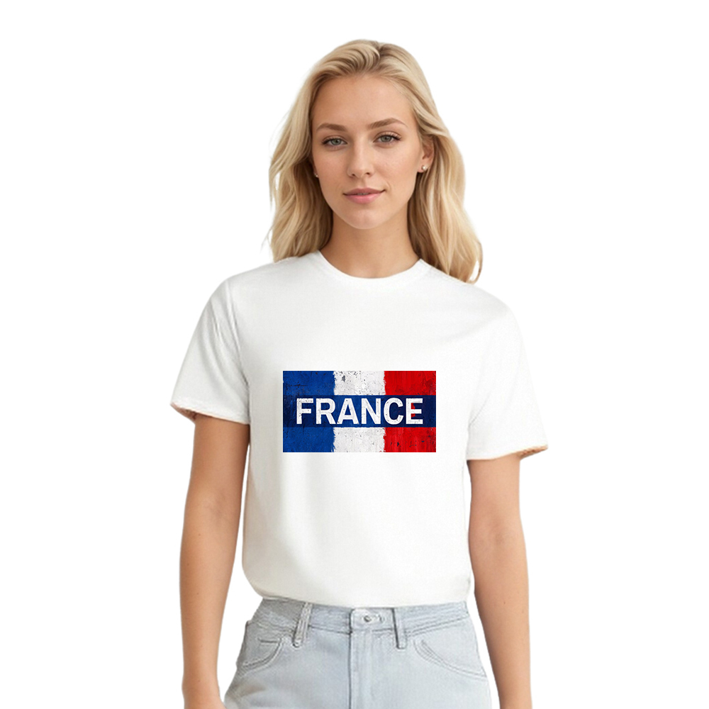 Adulte France Drapeau Français T-shirt