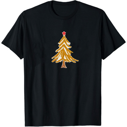 T-shirt Sapin de Noël Jaune Pour Noël