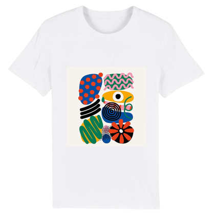T-shirt Blanc Dessins d'Origine Ver.5