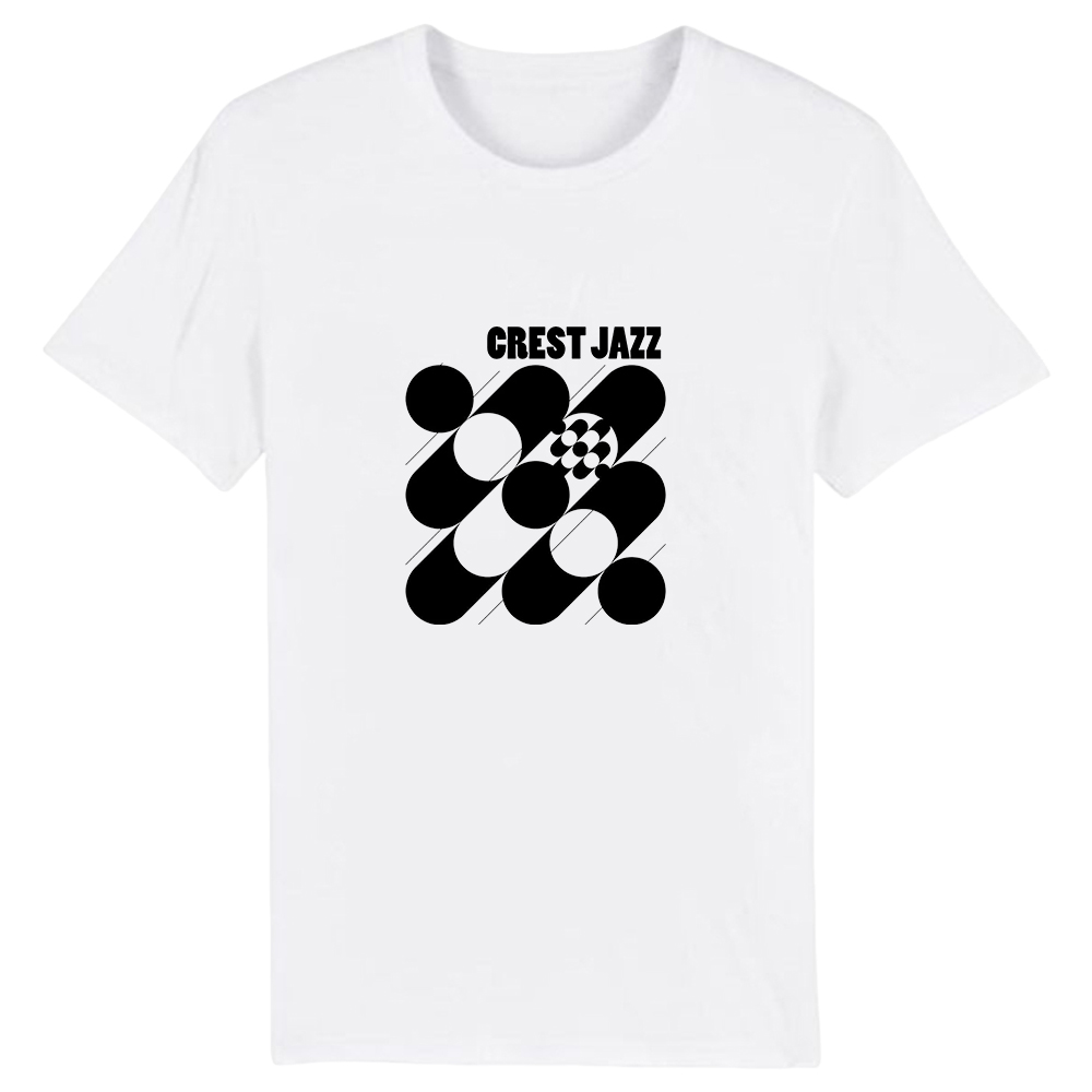 T-shirt Blanc et Noir 'Crest Jazz' Costume Ver.B