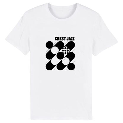 T-shirt Blanc et Noir 'Crest Jazz' Costume Ver.B