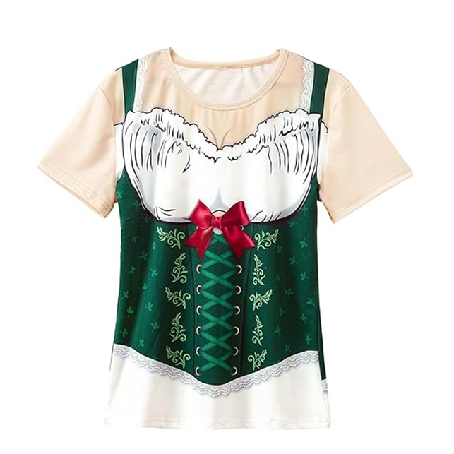 T-Shirt Femme Bavarois d'Oktoberfest Costume