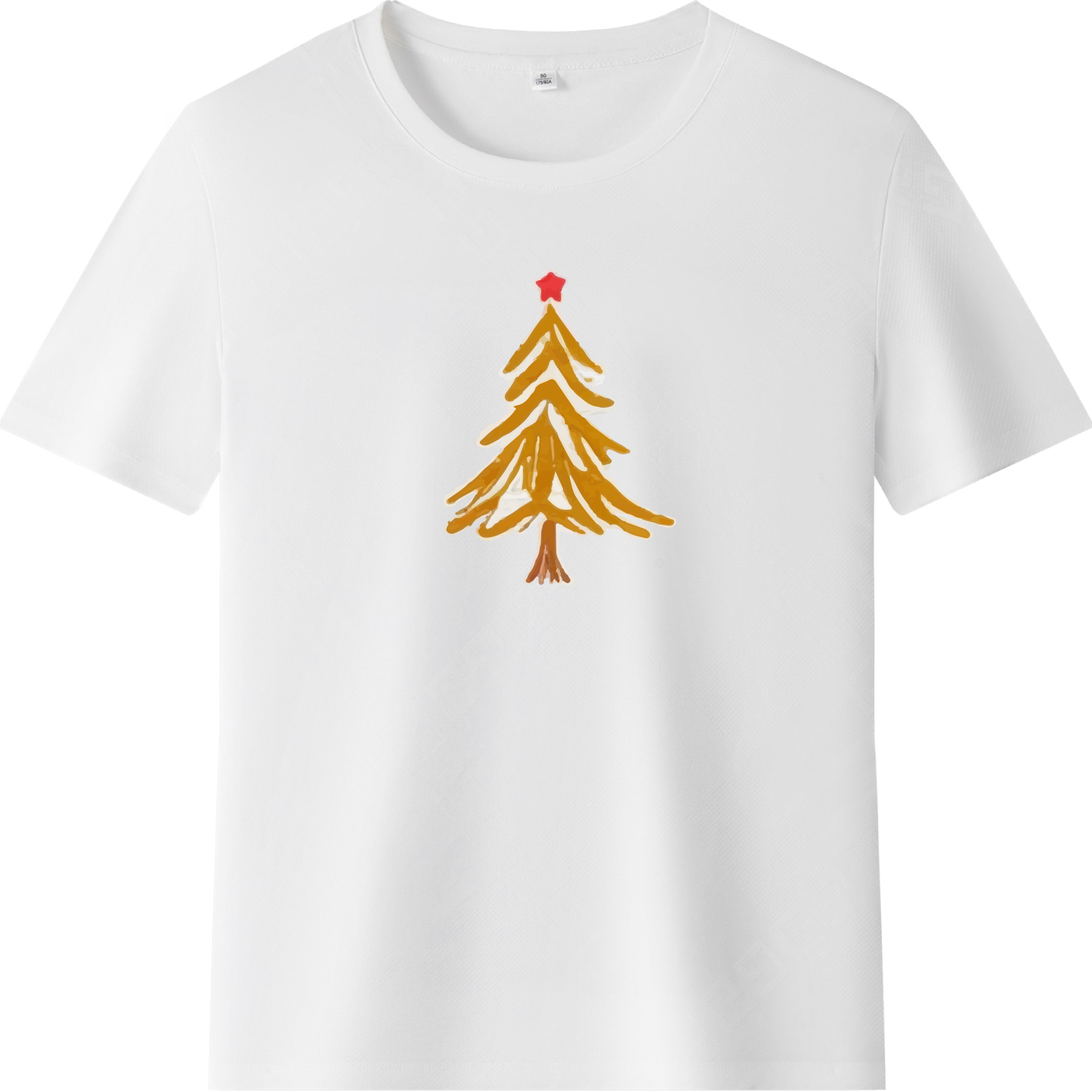 T-shirt Sapin de Noël Jaune Pour Noël