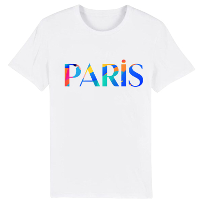 T-shirt Blanc et Noir 'Paris' Ver.C