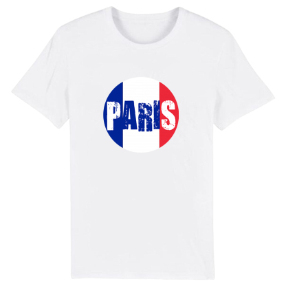 Couleurs Bleu, Blanc et Rouge Paris T-shirt