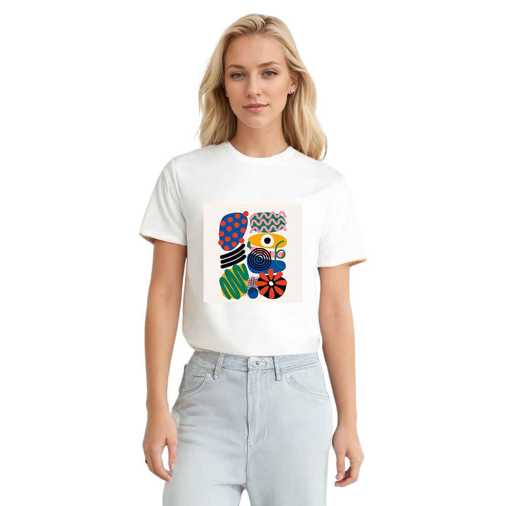 T-shirt Blanc Dessins d'Origine Ver.5