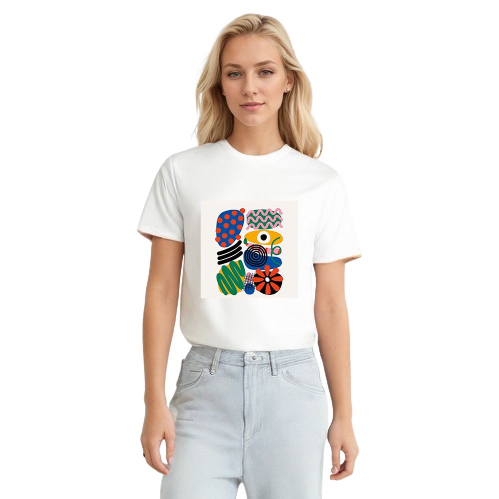 T-shirt Blanc Dessins d'Origine Ver.5