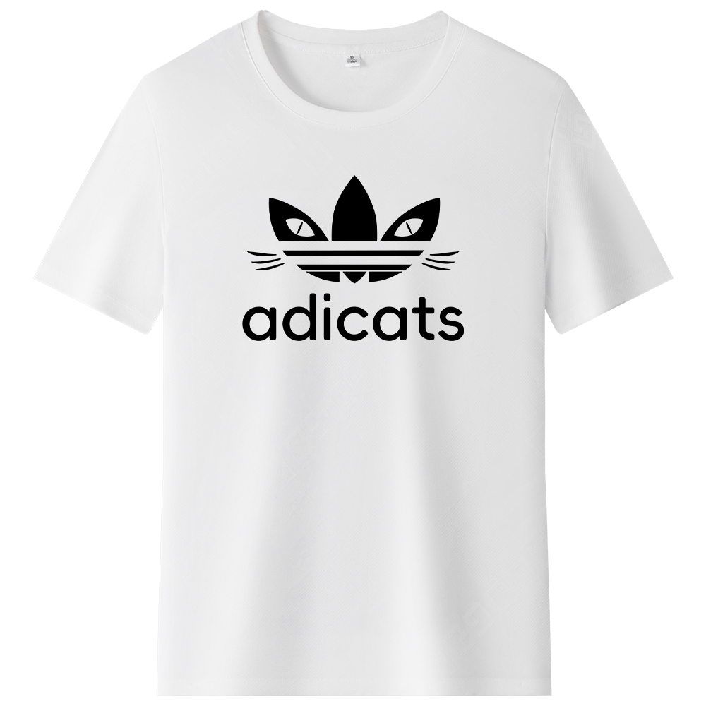 T-shirt Blanc et Noir Adicats