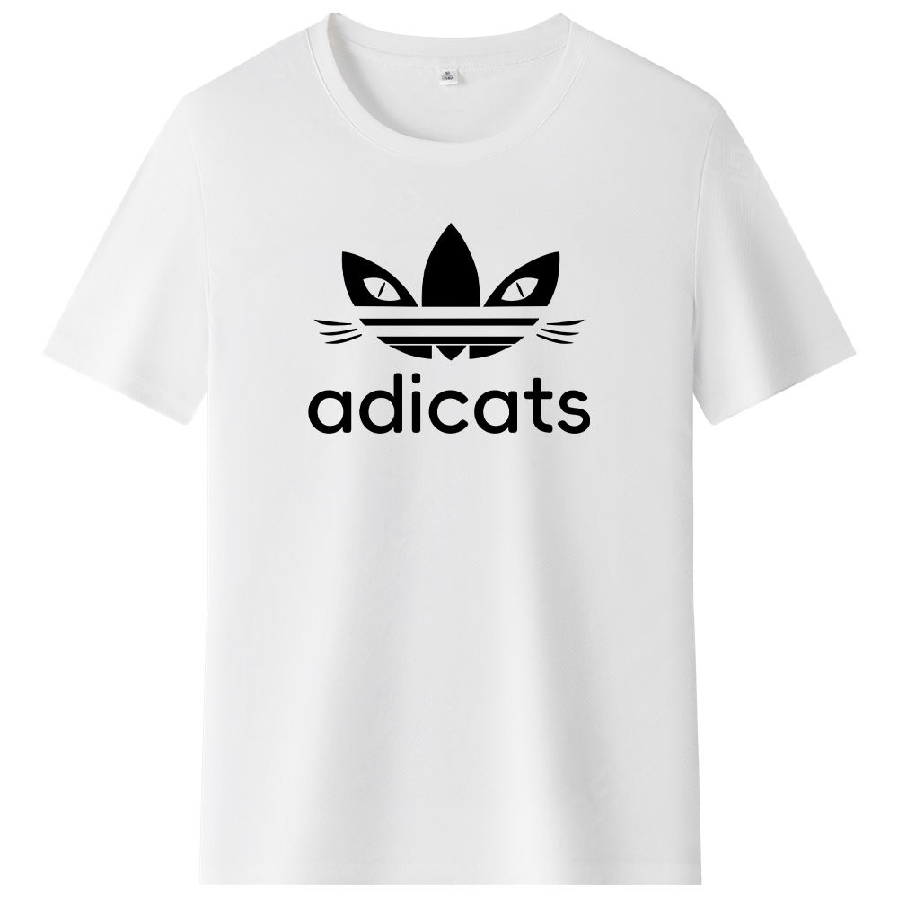 T-shirt Blanc et Noir Adicats