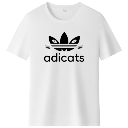 T-shirt Blanc et Noir Adicats