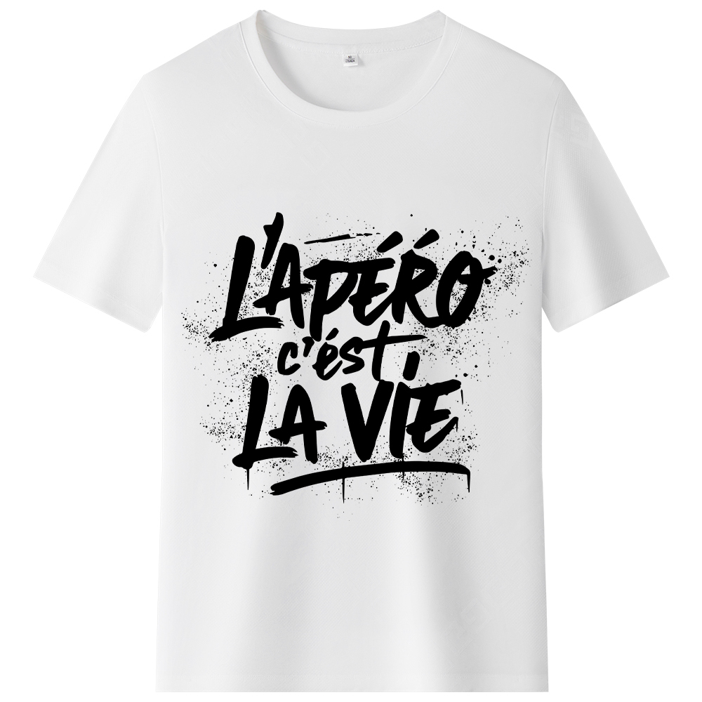 T-shirt 'L’apéro c’est la vie'