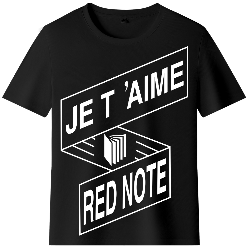 T-shirt Texte 'Je t’aime Red Note' Ver.5