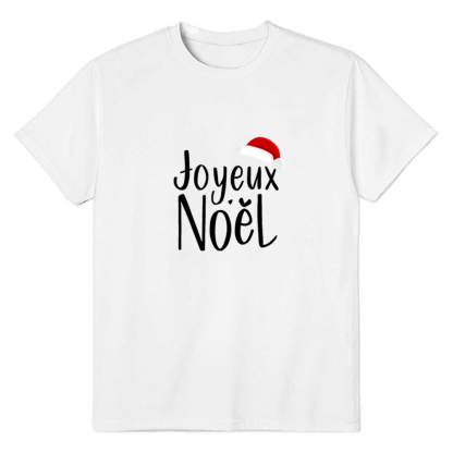 T-shirt Texte 'Joyeux Noël' Pour Noël Ver.3